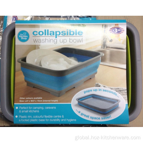 Storage Holders & Racks  High Quality Pop up Silicone Collapsible Dish Tub Factory